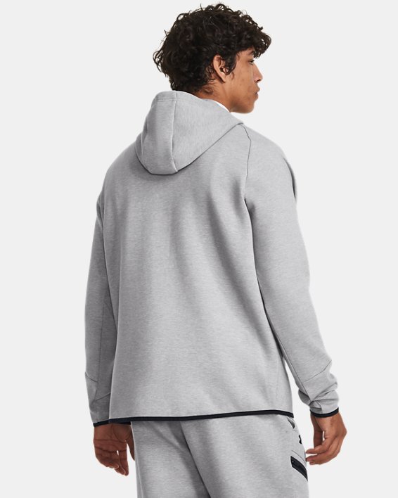 Men's UA Unstoppable Fleece Full-Zip, Gray, pdpMainDesktop image number 1